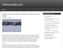 Tablet Screenshot of calhounride.com